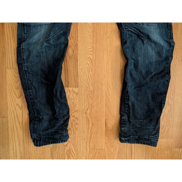 G-Star RAW Arc Zip 3D Slim Jeans Mens 30x32 Dark Denim Tapered Button Fly Pants - Picture 2 of 16